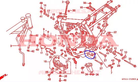 Honda Dominator RD02/RD08 chainslider